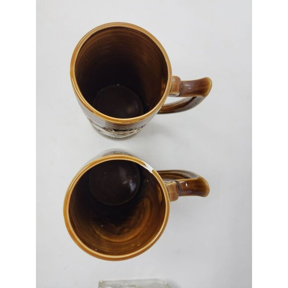 Vintage D Exclusive Made In Japan 3D Horse Head‎ Steins Set Of 2 - Picture 5 of 9